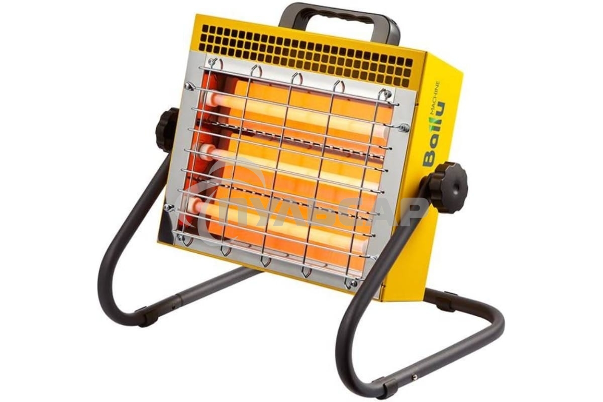 Обогреватель инфракрасный Ballu BIH-LM-1.5-R желтый, кварцевый, 1500 Вт, 25 м2