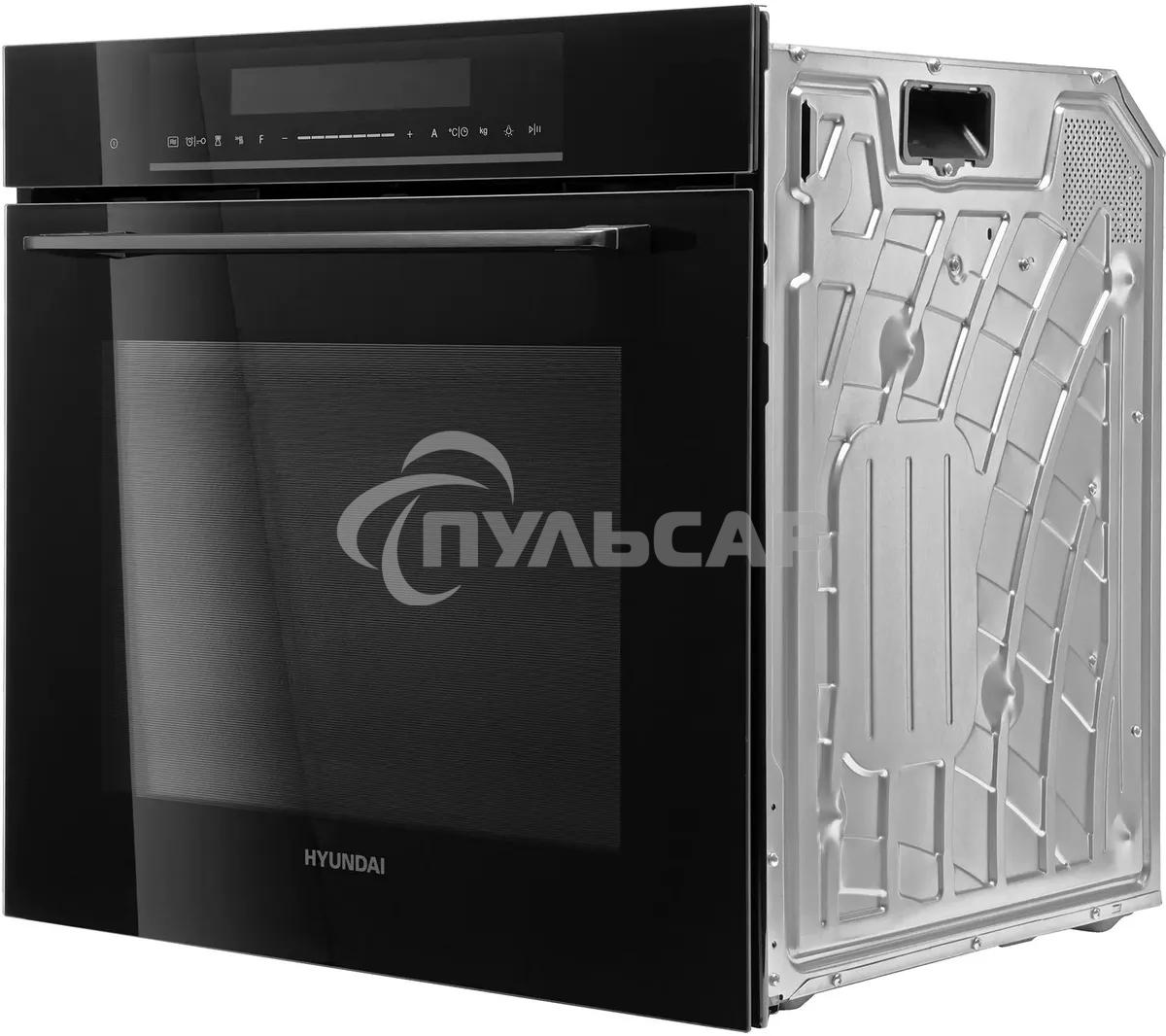 Духовой шкаф электрический Hyundai HMEO 6780 BG черное стекло/серебристый