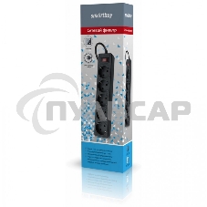 Сетевой фильтр Smartbuy (SBSP-30-K) - 5 роз х 3 м - черный