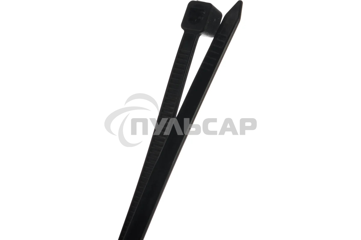 Нейлоновые стяжки FORTISFLEX КСС 4х370 черный 100 штук 49414