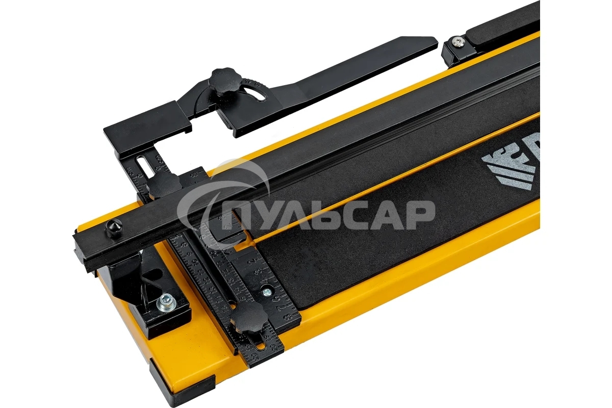 Плиткорез рельсовый 1200х16мм, каретка на подш., стальная станина, усил. рукоятка-пенал Denzel