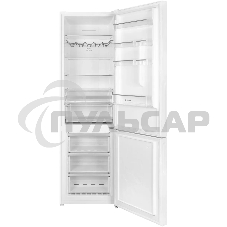 Холодильник Maunfeld MFF200NFWE белый, двухкамерный, 271/106 л, морозилка снизу, Total No Frost