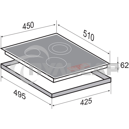Индукционная варочная панель Zigmund & Shtain CI 35.4 B независимая, черный