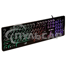 Клавиатура проводная Dialog Gan-Kata KGK-16U BLACK - игровая с RGb-подсветкой, USB, черная