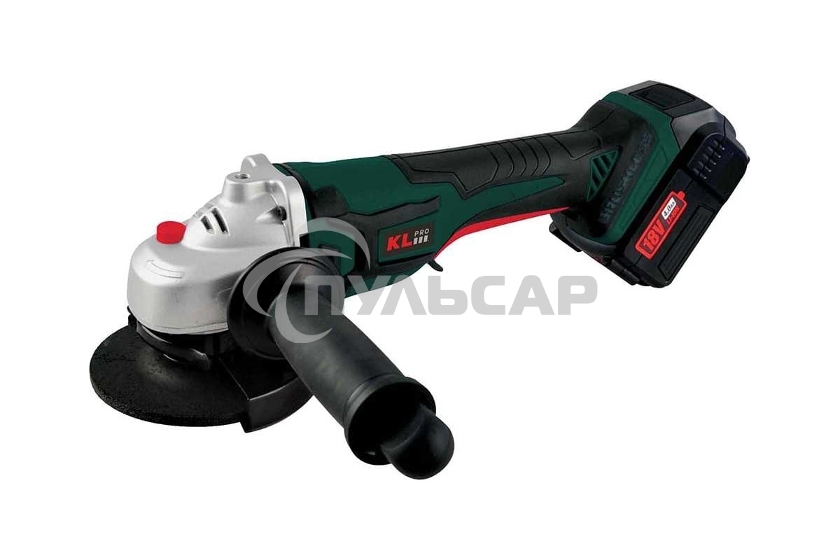 Профессиональная шлифовальная машина угловая бесщеточная KLPRO KLAT18B-50 (18 В / 5,0 А·ч)
