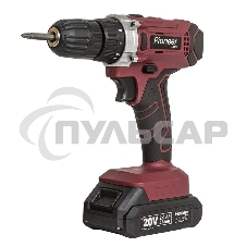 Дрель-шуруповерт Pioneer CD-M2012C USP, Аккумуляторная, 20В, 2 АКБ, Кейс