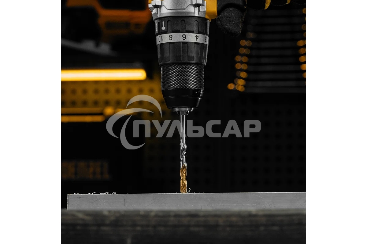 Сверло спиральное по металлу Denzel 6,5 x 100мм, Р6М5, Golden Tip