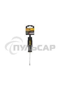 Отвертка Denzel PZ0x75 мм, S2, 3к рукоятка