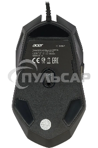 Мышь проводная Acer OMW170 черный, 3200 dpi, USB, кнопки - 6