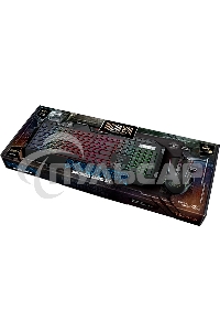 Игровой комплект Qumo Dominator K66/M83, кл-ра проводная, 104+8 клавиш, подсветка радужная, мышь проводная, оптическая, 4 цвета, 1200/1600/2400/3200 dpi