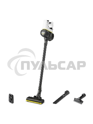 Пылесос вертикальный/ручной Karcher VC 4 Cordless myHome белый/серый, питание от аккумулятора, 140 Вт, уборка сухая, пылесборник 0.65 л, работа от АКБ max - 30 мин