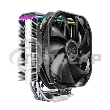 Кулер для процессора DEEPCOOL AS500 черный, 140 мм, алюминий/медь, 1200 об/мин, 26 дБ, 4 pin, 220 Вт, 164 мм