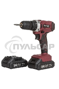 Дрель-шуруповерт Pioneer CD-M2012C USP, Аккумуляторная, 20В, 2 АКБ, Кейс