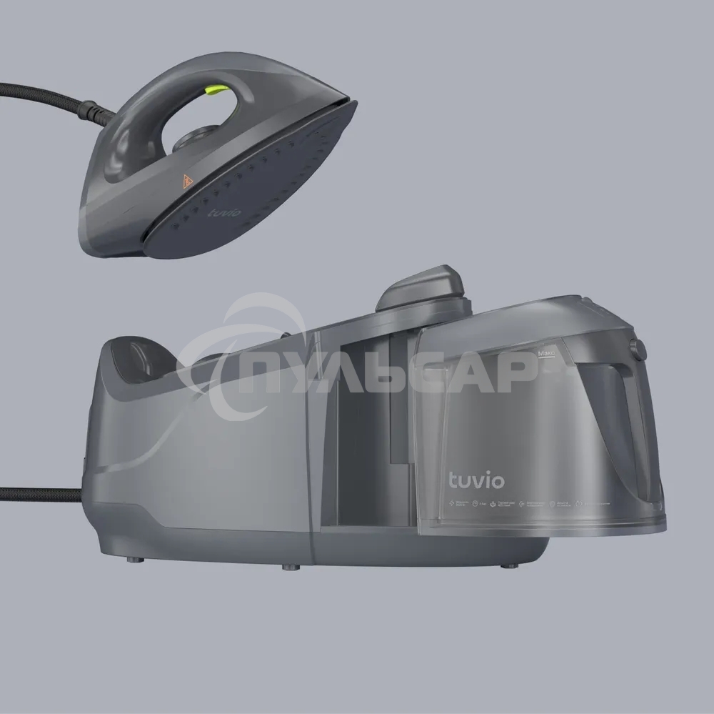 Парогенератор с алюминиевым бойлером, 6 бар Tuvio TSS02B, серый