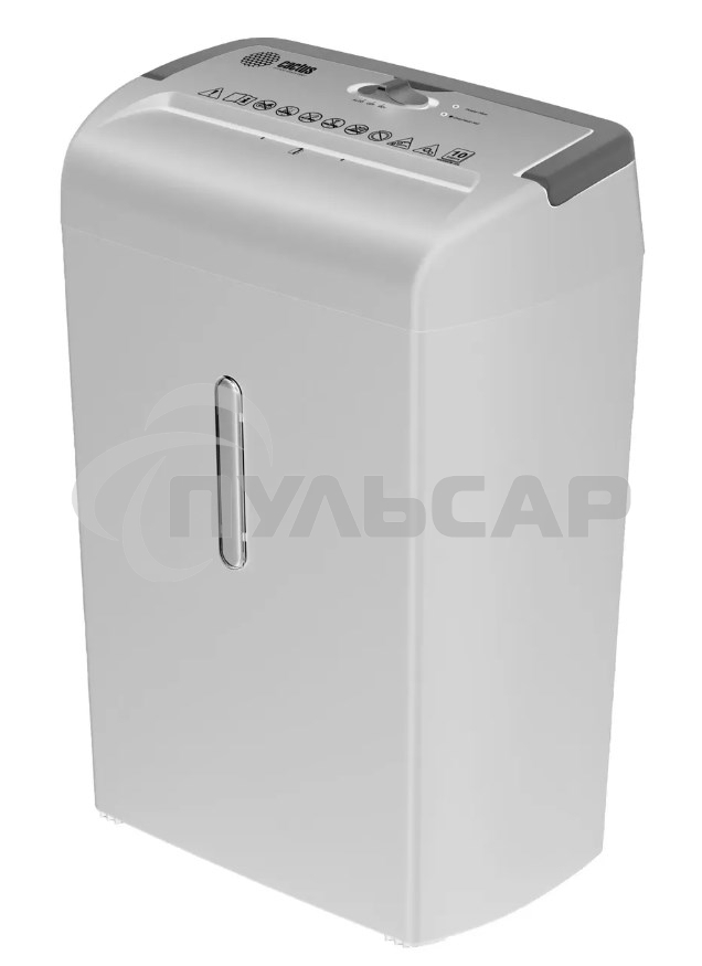 Шредер Cactus CS-SH-C5 белый (секр.P-4) фрагменты 10лист. 21лтр. скрепки скобы пл.карты