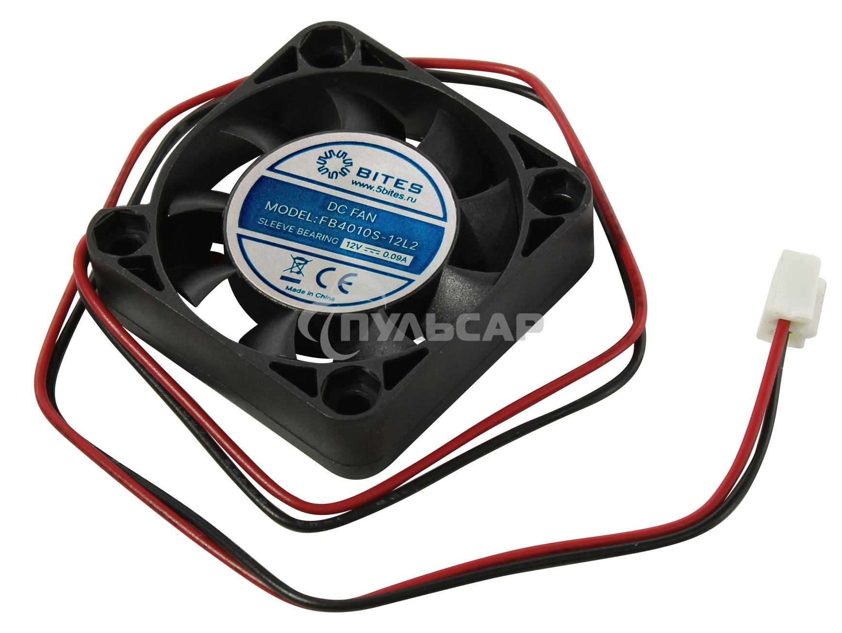 Вентилятор для корпуса 5bites FB4010S-12L2 черный 40мм 5000rpm 22db 2-pin