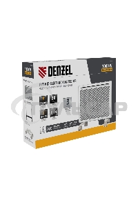Конвектор гибридный Denzel HybridX-1000 белый, 1000 Вт, 20 м2, термостат, дисплей