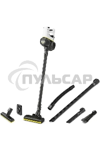 Пылесос вертикальный/ручной Karcher VC 4 черный/белый, питание от аккумулятора, 140 Вт, уборка сухая, пылесборник 0.65 л, работа от АКБ max - 30 мин
