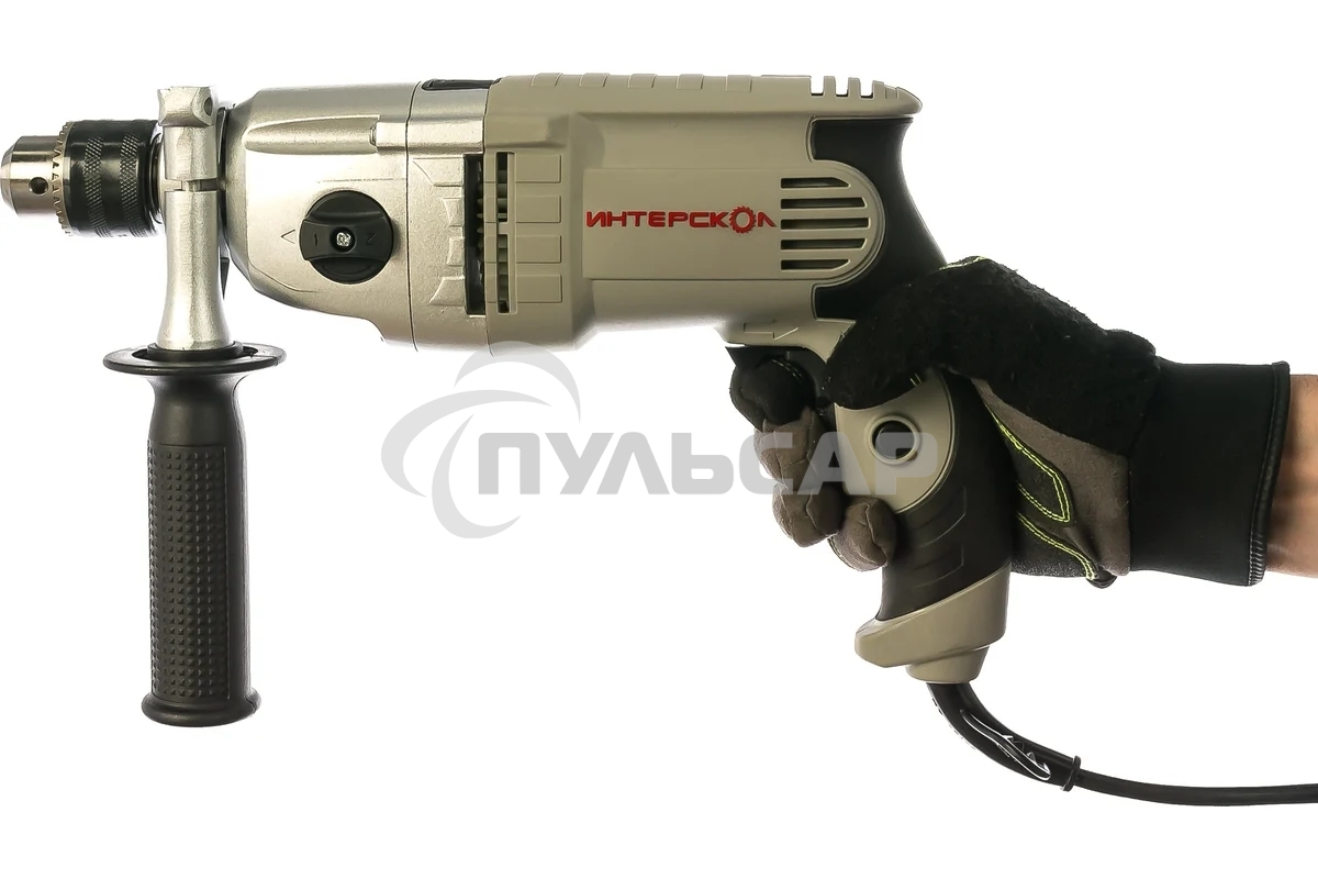Дрель ударная ИНТЕРСКОЛ ДУ-13/810ЭР 150.1.3.00 810Вт,ВЗП-13мм,2000о/м,32000уд/м,2 режим,3.2кг