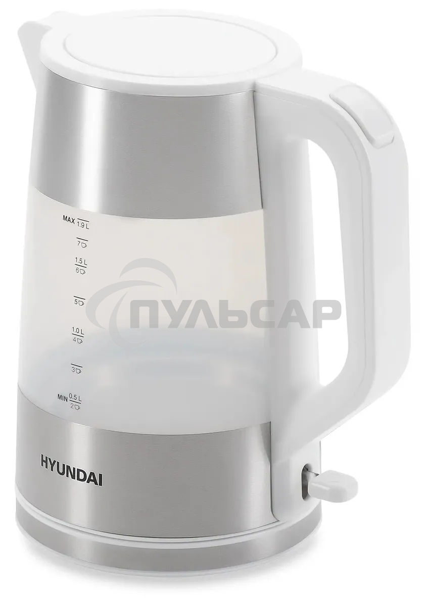 Чайник электрический Hyundai HYK-P4025 1.9л. 2200Вт белый (корпус: пластик)