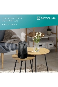 Увлажнитель воздуха ультразвуковой Neoclima ONYX 3.5L черный, объем 3.5л, механика