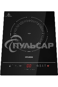 Плита Индукционная Hyundai HYC-0111 черный/серебристый закаленное стекло (настольная)