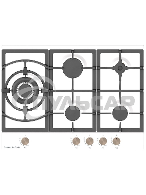 Газовая варочная панель Zigmund & Shtain G 14.7 W