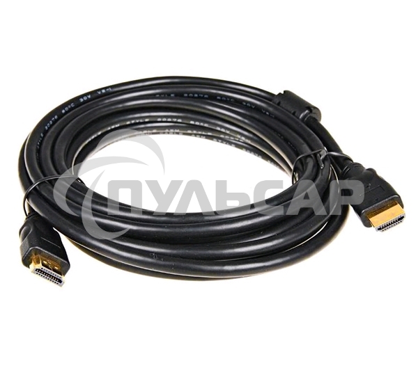 Кабель HDMI 5bites Кабель 5bites APC-014-030 HDMI M/HDMI M V1.4b, высокоскоростной, ethernet+3D, зол.разъемы, ферр.кольца, 3м.