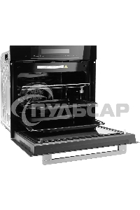 Духовой шкаф электрический Hyundai HMEO 6780 BG черное стекло/серебристый