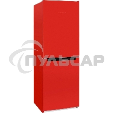 Холодильник Nordfrost NRB 161NF R красный двухкамерный 170/105 л морозилка снизу