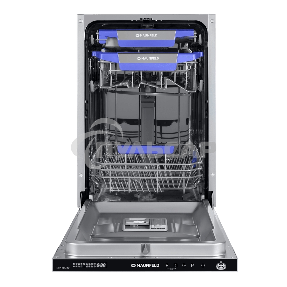 Встраиваемая посудомоечная машина Maunfeld MLP-08PRO, серебристый, 44.8 см, 10 компл., 47 дБ, класс A++