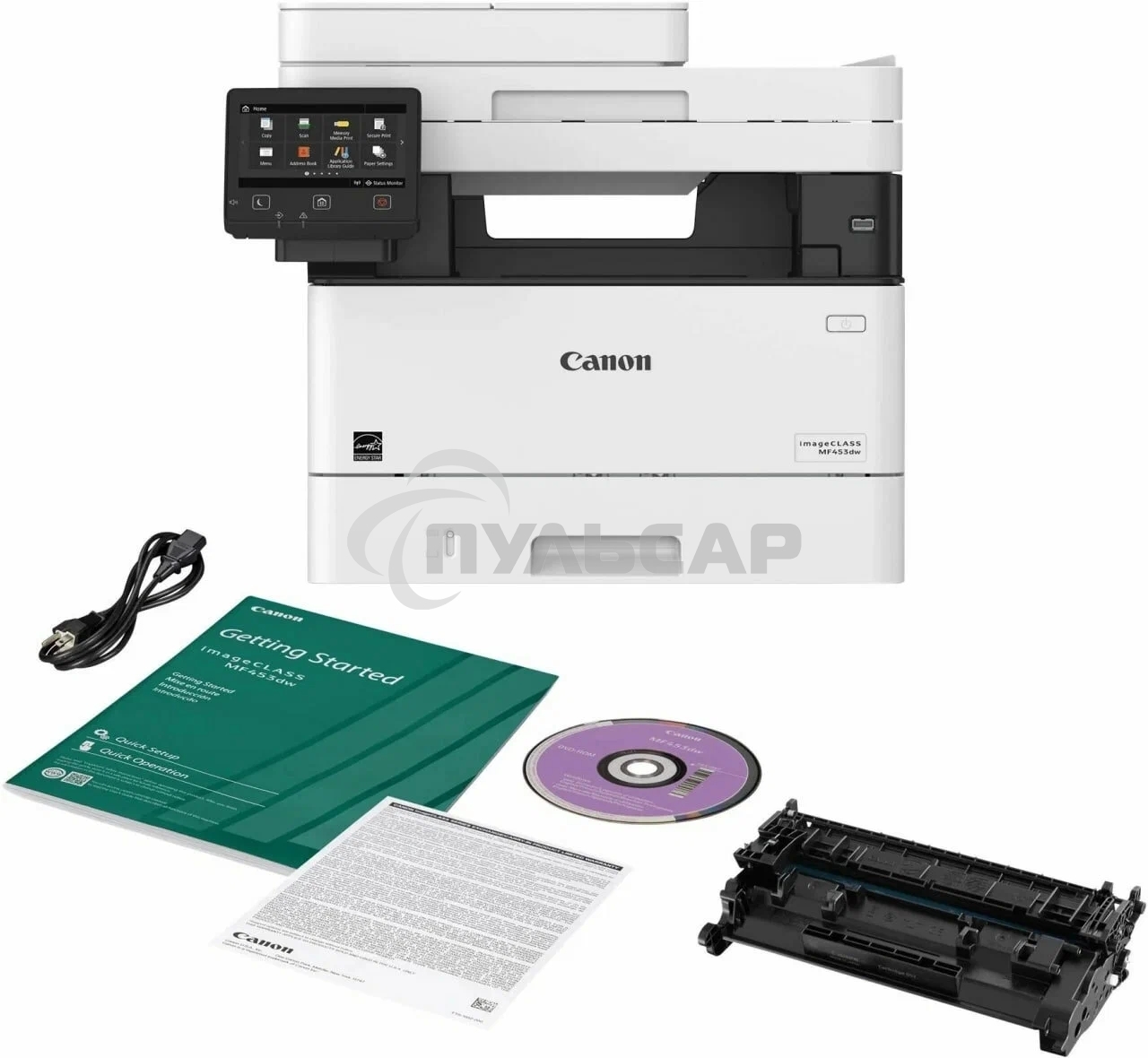 МФУ лазерное Canon i-SENSYS MF455dw (5161C006/5161C016), A4, ч/б, печ. 38 стр/мин., скан. до 38 стр/мин., 1200 x 1200 dpi (принтер) 600x600dpi (сканер), USB, RJ-45, Wi-Fi