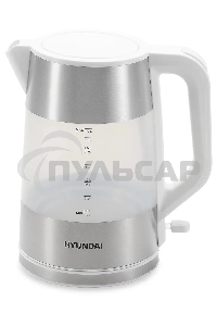 Чайник электрический Hyundai HYK-P4025 1.9л. 2200Вт белый (корпус: пластик)