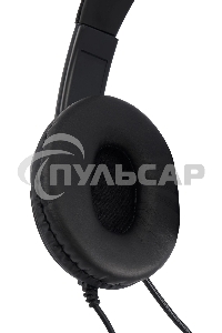 Наушники с микрофоном Oklick HS-M400 черный 1.8м накладные оголовье
