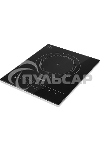 Плита Индукционная Hyundai HYC-0111 черный/серебристый закаленное стекло (настольная)