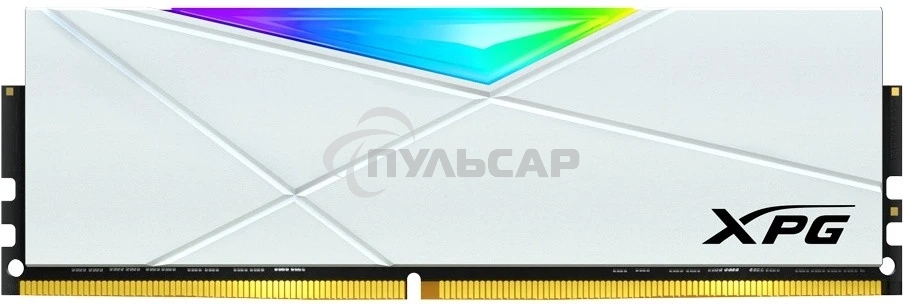 Оперативная память XPG Spectrix D50 RGb, DDR4, 32Gb (1x32Gb), 3600MHz, CL18, DIMM, с радиатором, белый, RGb