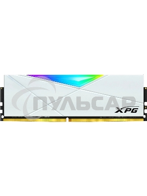 Оперативная память XPG Spectrix D50 RGb, DDR4, 32Gb (1x32Gb), 3600MHz, CL18, DIMM, с радиатором, белый, RGb