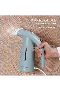 Отпариватель Galaxy Line GL 6196, синий, ручной, 700 Вт, контейнер для воды 150 мл