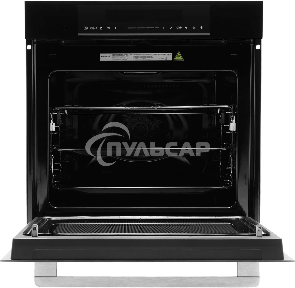 Духовой шкаф электрический Hyundai HMEO 6780 BG черное стекло/серебристый