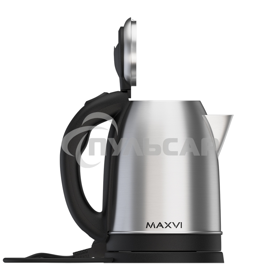 Чайник электрический Maxvi KE2021S silver-black