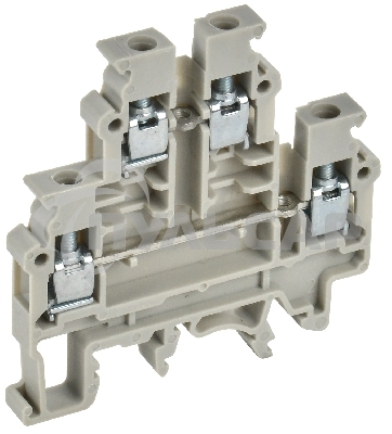 Колодка клеммная IEK CTS-ML 2 ур. 4мм2 серая