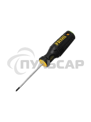 Отвертка Denzel PZ0x75 мм, S2, 3к рукоятка