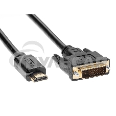 Кабель HDMI to DVI-D (19M -25M) 2м, TV-COM <LCG135E-2M>