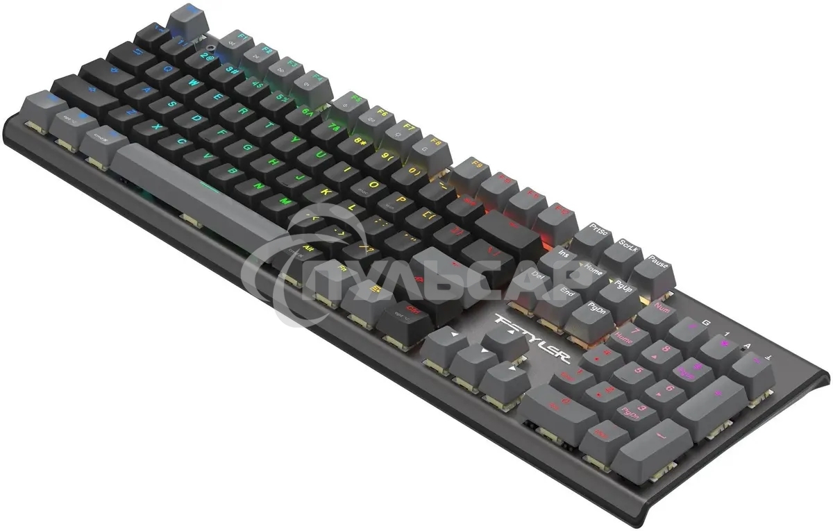 Клавиатура проводная A4Tech Fstyler FS100 Neon, USB, черный