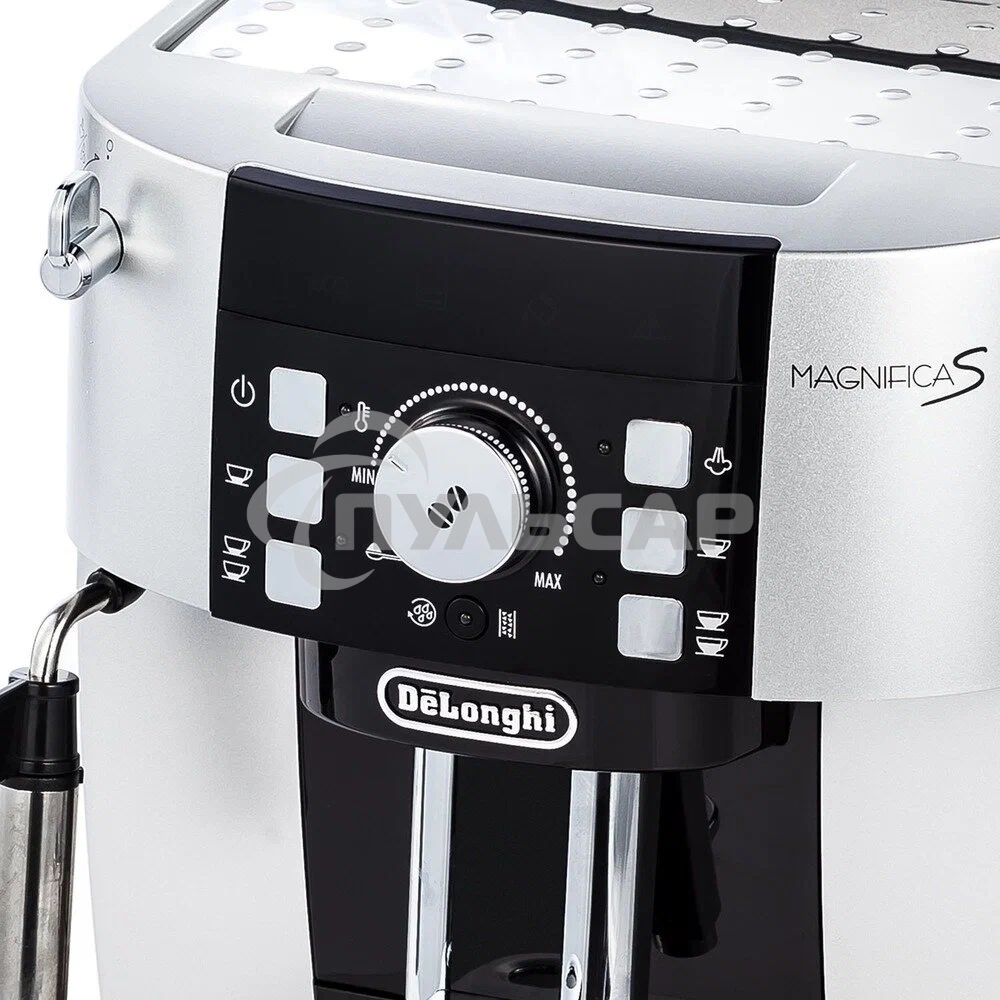 Кофемашина автоматическая DeLonghi ECAM 21.117.SB серебристый/черный, исп. кофе - зерновой/молотый, 1.8 л, 1450 Вт, 15 бар