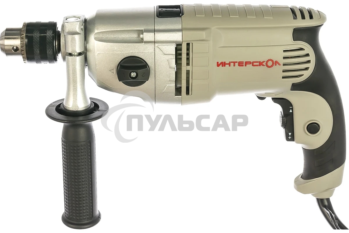 Дрель ударная ИНТЕРСКОЛ ДУ-13/810ЭР 150.1.3.00 810Вт,ВЗП-13мм,2000о/м,32000уд/м,2 режим,3.2кг