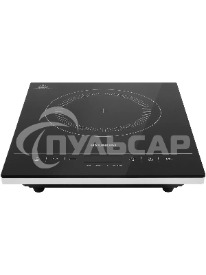 Плита Индукционная Hyundai HYC-0111 черный/серебристый закаленное стекло (настольная)