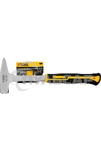 Молоток слесарный Denzel 600 г цельнометаллический, двухкомпонентная рукоятка