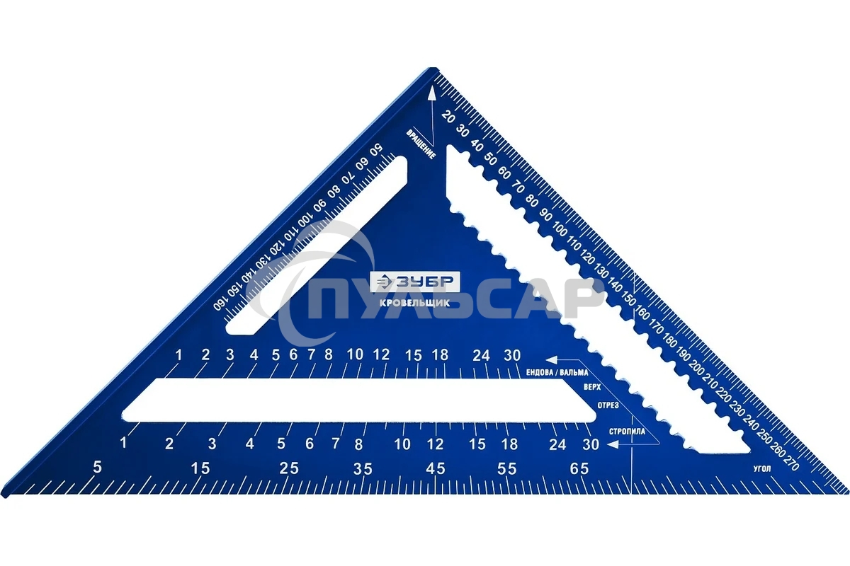 Универсальный кровельный угольник Зубр, 300 мм, 5-в-1, Кровельщик