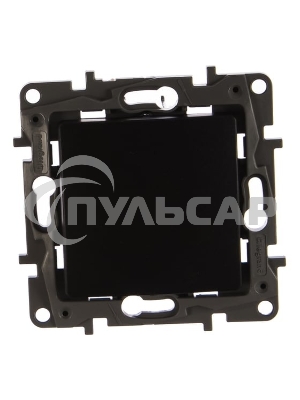 Выключатель одноклавишный, автоматические клеммы, Etika, 10AX, 250В~, антрацит